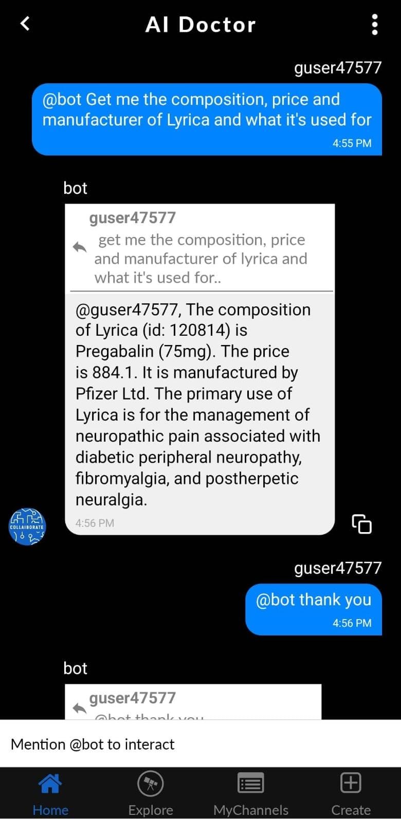 AI Doctor app screenshot